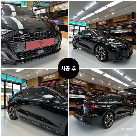 일산랩핑 아우디A3 크롬죽이기 잘하는곳은 트랜스폼팩토리네요 / 고양시 덕이동