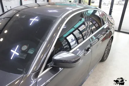 bmw 530i xdrive 사틴블랙 전체랩핑 / 고양시 덕이동