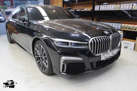 bmw 7시리즈 크롬죽이기 부분랩핑으로 드레스업! / 고양시 덕이동