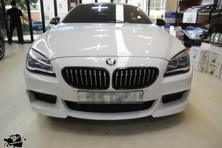일산 랩핑 전문 bmw 640d 루프스킨+카본 포인트 랩핑 시공 / 고양시 덕이동