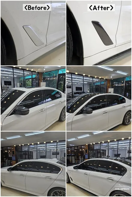 BMW G30 루프스킨 크롬죽이기 이젠 필수 일산 트랜스폼팩토리 / 고양시 덕이동