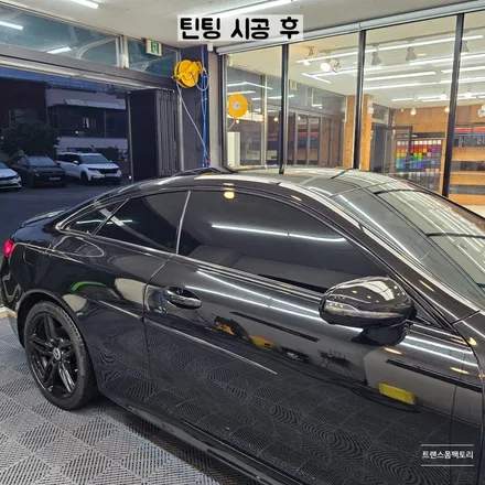 벤츠 E클래스 틴팅 재시공과 그릴랩핑까지! 일산 트랜스폼팩토리 / 고양시 덕이동