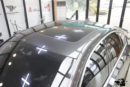 bmw 530i xdrive 사틴블랙 전체랩핑 / 고양시 덕이동