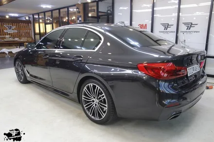 bmw g30 창문테두리 크롬랩핑 / 고양시 덕이동