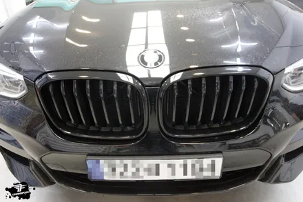 일산 랩핑 bmw x3 그릴 크롬랩핑 시공 리뷰 / 고양시 덕이동