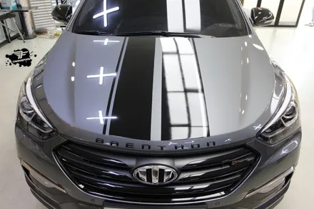 일산 랩핑 트랜스폼 싼타페 바이퍼라인 데칼 시공 / 고양시 덕이동