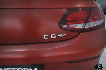 벤츠 c63s amg 전체랩핑 재시공 / 에이버리 라이트 블루 / 고양시 덕이동