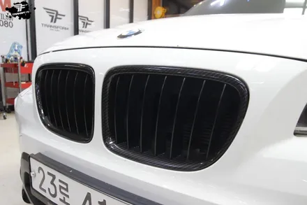 자동차 부분랩핑으로 밋밋한 내차에 포인트 살리기(bmw x1/유광 카본) / 고양시 덕이동