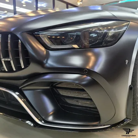 [일산 전체랩핑 전문] 벤츠gt 63 amg 사틴블랙 전체랩핑 / 고양시 덕이동
