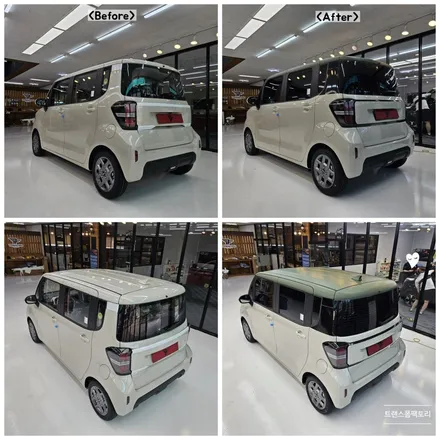 레이 신차패키지 썬팅 틴팅 블랙박스 락폴딩 랩핑까지 한번에! 일산 트랜스폼팩토리 / 고양시 덕이동
