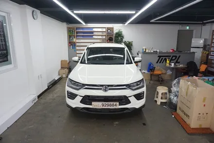 광진구 신차패키지 뷰티풀코란도 만도레이노M90전체시공 + 아이나비QXD3000PRO 블랙박스장착 + 신차검수 / 서울 중랑구 망우동