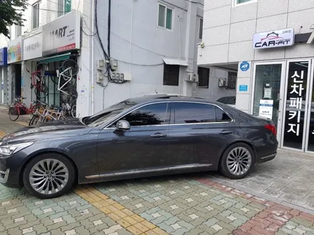 송파구 썬팅 재시공 전문 제네시스 EQ900차량 존슨썬팅R로 새롭게 단장완료 틴플 열차단썬팅 카핏 강북점 / 서울 중랑구 망우동