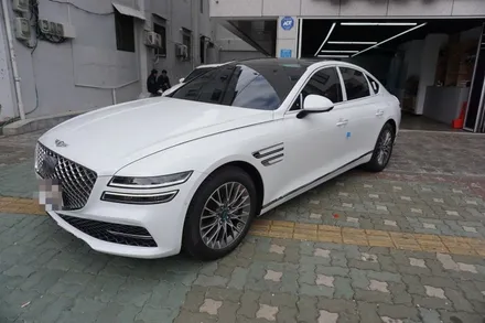 강동구 썬팅 전문점 틴플에서 제네시스G80 차량 신차패키지 썬팅 블랙박스 시공 / 서울 중랑구 망우동