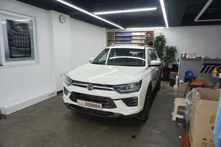 광진구 신차패키지 뷰티풀코란도 만도레이노M90전체시공 + 아이나비QXD3000PRO 블랙박스장착 + 신차검수 / 서울 중랑구 망우동