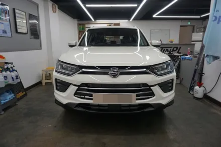 구리 썬팅 뷰티풀 코란도 신차 검수랑 패키지로 받았어요~! / 서울 중랑구 망우동