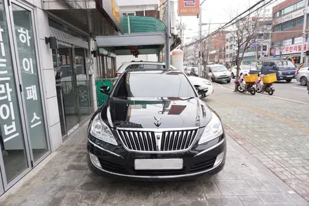 에쿠스 vs380 전면유리 사고수리후 만도레이노 전면썬팅 재시공(광진구틴플) / 서울 중랑구 망우동