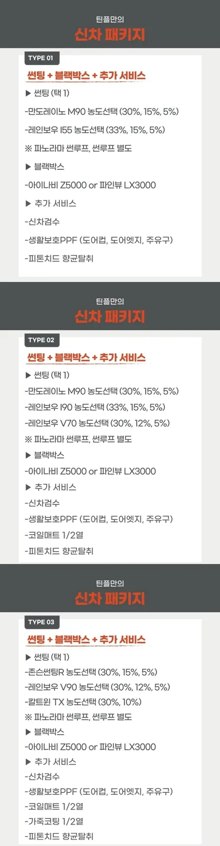 강동구 신차패키지 쉐보레 트레일블레이저 존슨썬팅R 시공! / 서울 중랑구 망우동