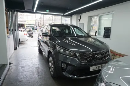 2019더뉴쏘렌토 고급형 신차패키지아이나비칼트윈썬팅시공+아이나비블랙박스z500(광진구틴플) / 서울 중랑구 망우동