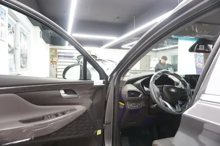 싼타페TM 프리미엄 썬팅 필름 아이나비칼트윈 RX전체시공 및 파인뷰LX2000 블랙박스 장착(광진구틴플) / 서울 중랑구 망우동