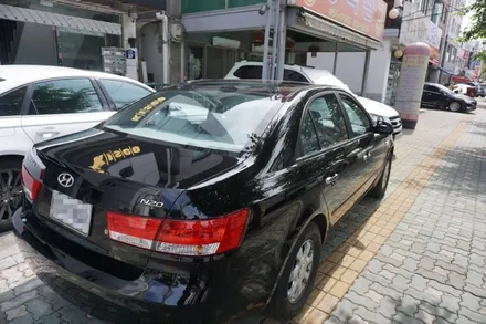광진구 열차단썬팅 NF소나타 저렴한 금액으로 기존 필름제거후 아이나비칼트윈AX재시공!! / 서울 중랑구 망우동