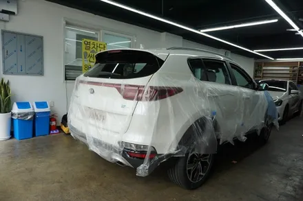 광진구 신차검수, 스포티지QL 만도레이노M60 전체시공 파인뷰LX2000 블랙박스 장착 / 서울 중랑구 망우동