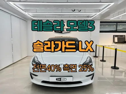 하남미사썬팅 테슬라 모델3 솔라가드 LX 시공 가능한곳! / 하남 망월동