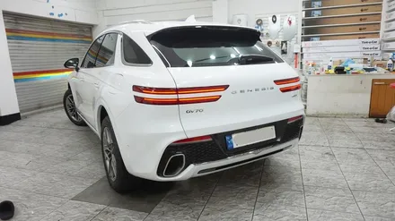 제네시스 GV70 2.5T 신차검수, 글라스틴트 선셋, 파인뷰 LX5 POWER, 케어셀 보조배터리, 발란스9 유리막코팅, 가죽코팅 시공기 BY 안산 썬팅, 안산 신차패키지 전문점