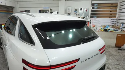 제네시스 GV70 2.5T 신차검수, 글라스틴트 선셋, 파인뷰 LX5 POWER, 케어셀 보조배터리, 발란스9 유리막코팅, 가죽코팅 시공기 BY 안산 썬팅, 안산 신차패키지 전문점