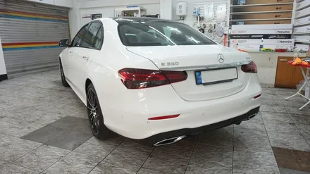 벤츠 W213 E350 AMG 글라스틴트 레이니블루, 생활보호 PPF, 발란스나인 가죽코팅 시공기 BY 안산썬팅, 안산신차패키지, 안산블랙박스, 안산신차검수 전문점