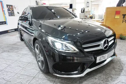벤츠 W205 뉴C클래스 C200 AMG LINE 틴트어카 썬팅(볼레+미드나잇),에코파워팩 10C, 아이나비 QXD950 VIEW BLACK 시공기 (안산 썬팅 : 안산 틴트어카)