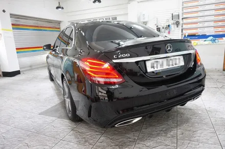 벤츠 W205 뉴C클래스 C200 AMG LINE 틴트어카 썬팅(볼레+미드나잇),에코파워팩 10C, 아이나비 QXD950 VIEW BLACK 시공기 (안산 썬팅 : 안산 틴트어카)