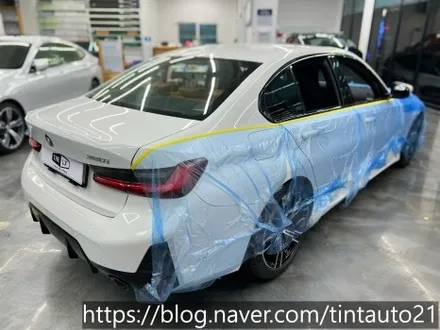 면목동 썬팅 BMW320i 윈도선팅 (솔라가드 프리미엄 퀀텀) / 서울 중랑구 면목동