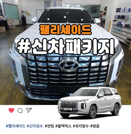 시인성 끝내주는 썬팅과 블랙박스 더뉴 팰리세이드 신차패키지 / 부천 소사구 옥길동