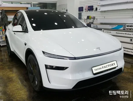광명·부천 테슬라 썬팅 추천! 모델Y 주니퍼 화이트 레이노 F95 시공 후기 / 부천 소사구 옥길동