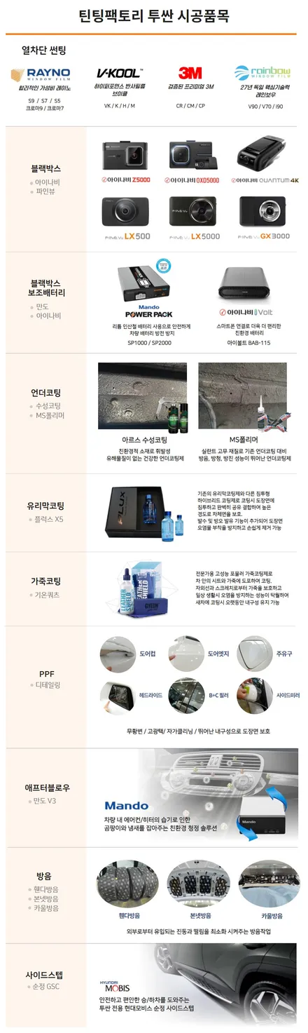 [틴팅팩토리] 꼭 필요한 하이브리드 투싼NX4 부천신차패키지 서비스(썬팅 + 블랙박스 + 보조배터리) / 부천 소사구 옥길동