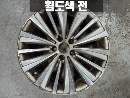 인천휠복원 청라 BMW F07 5GT 연석 충돌 사고로 휠 도색 타이어 교체 / 인천 서구