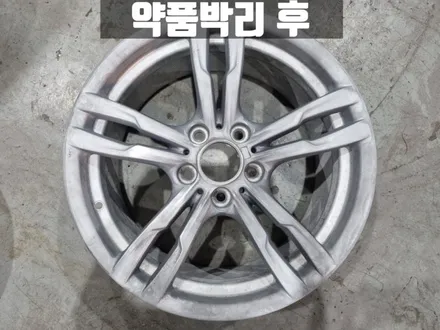 인천휠도색성지 BMW F30 320d 18인치 유광 블랙 휠 도색 / 인천 서구
