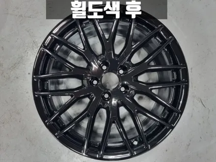 부평 휠도색 아우디 C7 A6 굴절 크랙 수리 휠도색 타이어 교체까지 / 인천 서구