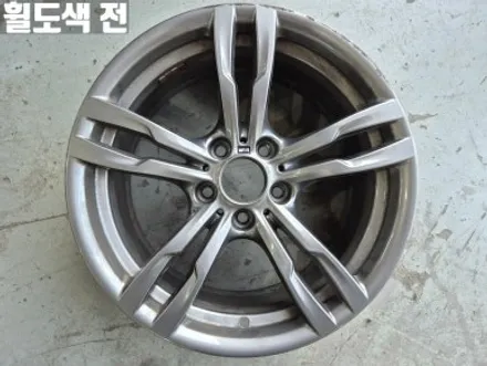 3시리즈휠도색 BMW F30 320i 유광 블랙 휠 도색 굴절 수리와 한국 타이어 교체 / 인천 서구