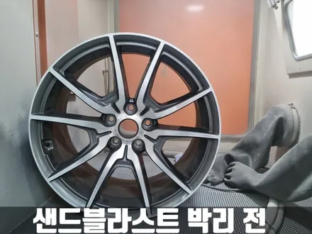 제네시스 G70 인천 논현동 건메탈 분체도장 휠 도색 / 인천 서구