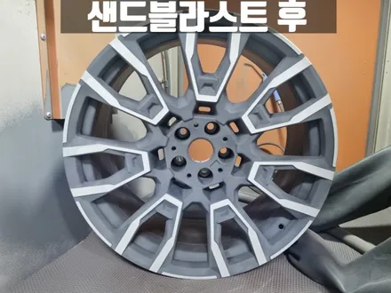 인천휠복원 인천휠도색 BMW G06 X6 M40i 21인치 유광 블랙 휠 도색 / 인천 서구