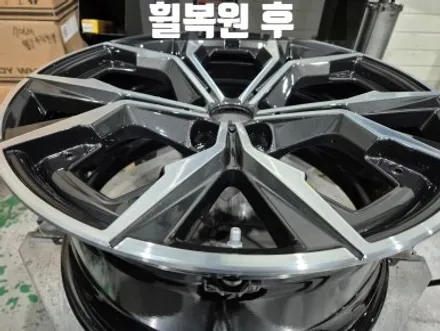 인천 부평 BMW i4 다이아몬드 컷팅 휠 복원 전기차용 타이어 교체 / 인천 서구