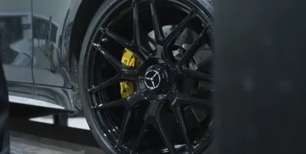 인천휠도색 벤츠 AMG GT43 유광 블랙 21인치 휠 도색 / 인천 서구