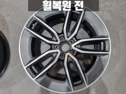 인천휠타이어 벤츠 E53 AMG 컷팅 휠 복원과 굴절 수리 타이어 교체까지 한 번에 해결 / 인천 서구