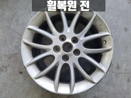 검단 휠복원 제네시스 BH 17인치 하이퍼실버 휠 복원 / 인천 서구