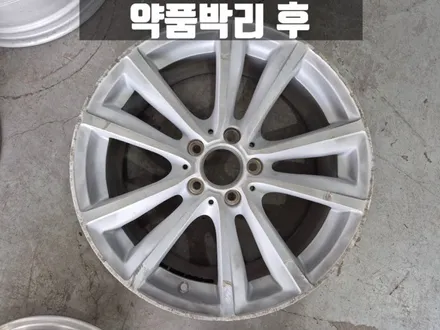 벤츠휠도색 인천 벤츠 C117 CLA 200d 고스트크롬 휠 도색 18인치 콘티넨탈 타이어 교체 / 인천 서구