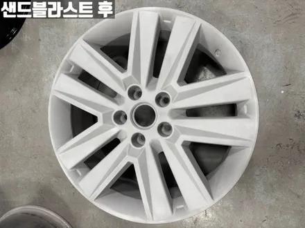 인천휠도색 렉스턴휠복원 렉스턴스포츠 유광 블랙 휠 도색 / 인천 서구