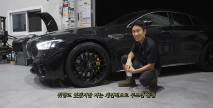 인천휠도색 벤츠 AMG GT43 유광 블랙 21인치 휠 도색 / 인천 서구