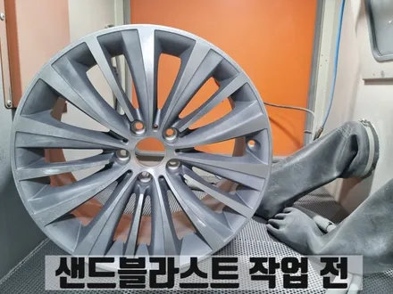 BMW F07 5GT 인천 계양 하이퍼실버 분체도장 휠 복원 / 인천 서구