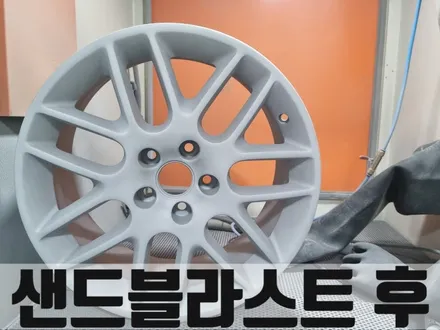 머스탱 분당 판교 세차 후 손상된 버핑 휠 도색 완벽수리 / 인천 서구